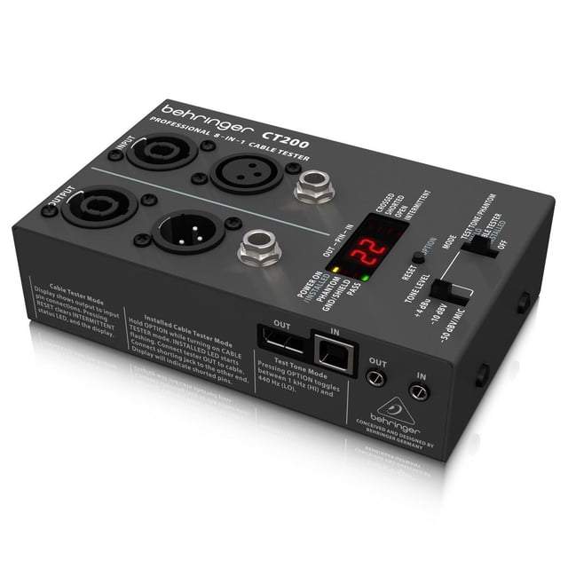 Probador de cables Behringer CT200 Tester Color Negro