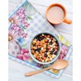 thumbnail image 3 of Spring Easter Kitchen Dish Towels for Drying Dishes Set of 4, Watercolor Flower Eggs Berry Leaf Blue Plaid Waffle Weave Microfiber Hand Tea Bathroom Towels Quick Dry & Absorbent Towel 12x12, 3 of 7