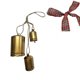 thumbnail image 2 of Set Of 3 Christmas Brass Cow Shabby Style Metal Hanging Giant Cow Bells Decor, 2 of 5