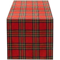 Christmas Check Table Runner Red Checkered Tablecover Family Dinner Plaid Tablecloth Farmhouse Gingham Home Decoration