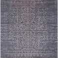 thumbnail image 1 of Ahgly Company Machine Washable Indoor Square Industrial Modern Purple Navy Blue Area Rugs, 3' Square, 1 of 7