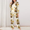 thumbnail image 2 of Sikiie Beekeeper Gnome Holding A Glass Women's Long-Sleeve Shirt and Full-Length Bottom Pajama Set (s-xxl)-Medium, 2 of 7