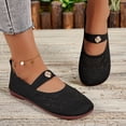 thumbnail image 3 of Women's Wide Toe Box Lightweight Walking Shoes Breathable Slip On Ballet Flat Shoe Mesh Slip On Loafers, 3 of 8