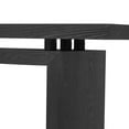 thumbnail image 3 of EUROCO 59.1" Wood Console Table,Modern Entryway Table Narrow Long Sofa Table Behind Couch Table for Living Room,Hallway,Black, 3 of 7
