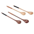thumbnail image 3 of Wooden Coffee Stirring Spoons, Light Weight 4Pcs Wooden Long Handle Spoon   For Picnics, 3 of 8