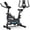 Black+Blue, variant on S-HOME Indoor Exercise Bike with Adjustable Resistance and Monitor, Stable Base, Portable Design for Home Fitness Daily Use, Black Red