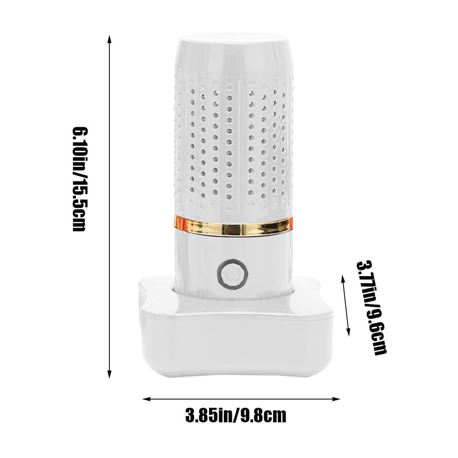 RoamHome Mini Purifier USB Rechargeable, Portable Electric Ambeint Purifier, Reusable & Carryable, Suitable for Car Home Office Bedroom, Home Supplies, Ideal Gifts (White, 1PC)