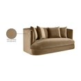 thumbnail image 2 of Meridian Furniture Alder Beige Velvet Loveseat, 2 of 16