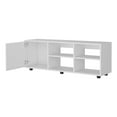 thumbnail image 4 of White TV Stand with Door and Open Storage, 4 of 7