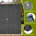 thumbnail image 7 of 4x6 ft Metal Shed Outdoor Storage Shed,Metal Steel Utility Tool Shed Storage House with Double Lockable Doors and Air Vent for Backyard Garden Patio Lawn Black, 7 of 7