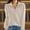 Khaki, variant on Womens Sweaters Knitted Zip up V-Neck Solid Color Casual Long Sleeve Sweaters Tops