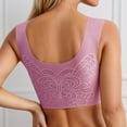 thumbnail image 4 of KHONTS,Women's Seamless Sleep Bras Leisure Sports Yoga Bra Padded Wireless Thin Soft Comfy Bralettes Hot Pink 50, 4 of 8