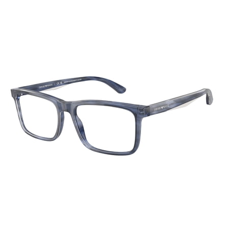 Eyeglasses Emporio Armani EA 3227 6054 Shiny Blue/Top Smoke