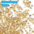 thumbnail image 2 of Uxcell Crushed Glass Glitters Colorful Irregular Glass Chips Chunky Light Gold, 2 of 7