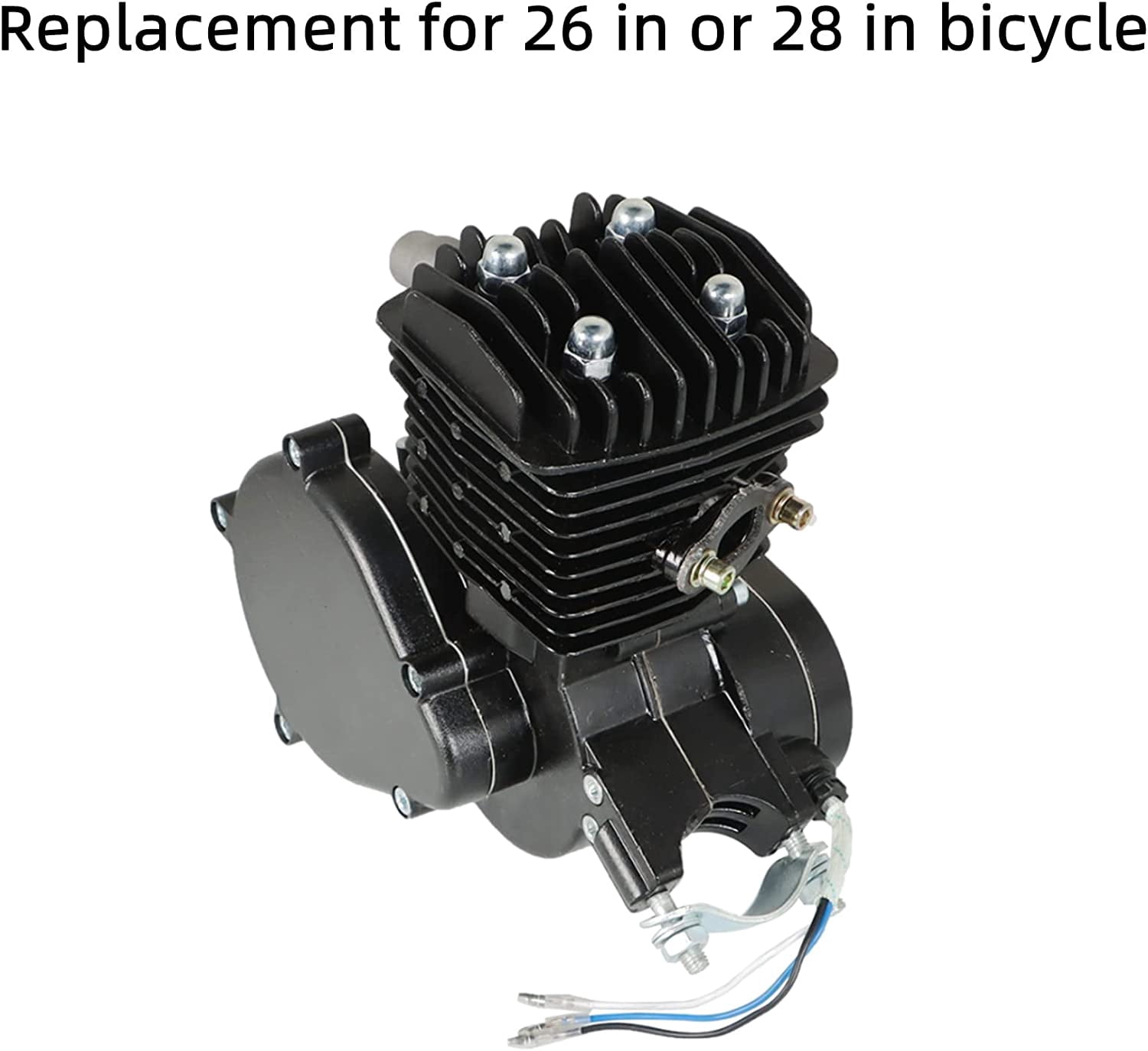 PET-U Black 80cc 2 Stroke Motorized Motorised Bicycle Bike Cycle Gas Engine Motor