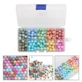 thumbnail image 4 of 200 Pcs Perles de Cristal Fissurées Perles en Verre Fabrication de Bijoux Accessoires DIY, 4 of 8