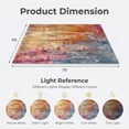 thumbnail image 2 of ICEANT 5'x7' Large Area Rugs, Abstract Pattern Carpets for Living Room Bedroom Dining Room, Washable Non Slip Printed Mat,Color Surge, 2 of 8