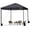 Black, variant on KAMPKEEPER 10x10 Pop Up Commercial Canopy Tent - Waterproof & Portable Outdoor Shade with Adjustable Legs, Air Vent, Carry Bag & Sandbags (Navy Blue)