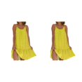 thumbnail image 3 of Vestido Maxi Qarigey Multifuncional Elegante Boho Amarillo 3XL, 3 of 6