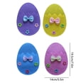 thumbnail image 6 of 4Pcs Easter Egg Shaped Cutlery Holders, Felt Utensil Pouch with Bow & Flower Decor, Easter Table Setting for Dinner & Party Supplies, 6 of 6