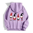thumbnail image 5 of Christmas Gnome Hoodies for Women 2025 Long Sleeve Zip Up Graphic Hooded Sweatshirt with Pockets Jacket Coat, 5 of 7