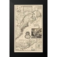 thumbnail image 2 of Moll 10x14 Black Modern Framed Museum Art Print Titled - United States Northeast Coast - Moll 1711, 2 of 5