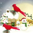 thumbnail image 4 of 10 Pcs Artificial Bird Simulation Foam Bird with Pine Picks Red Artificial Birds Decor with Clip Christmas Wedding Party Decor, 4 of 9
