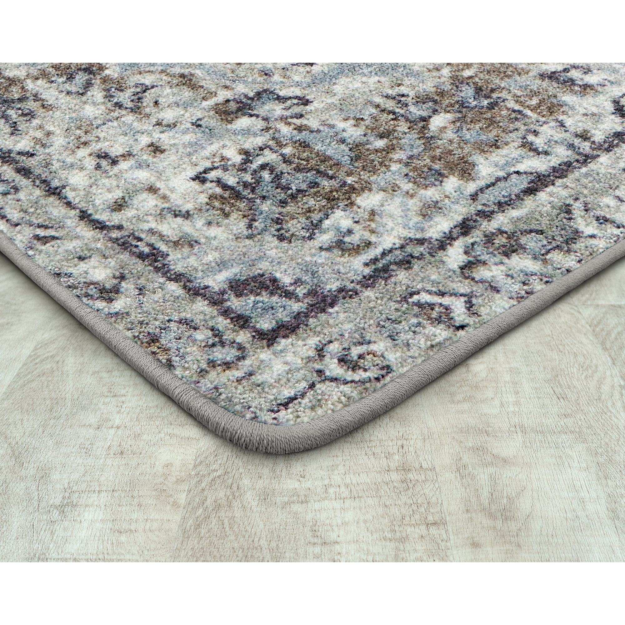Joy Carpets Canyon Tapestry 7'8" x 10'9" Indoor Area Rug in Color Twilight