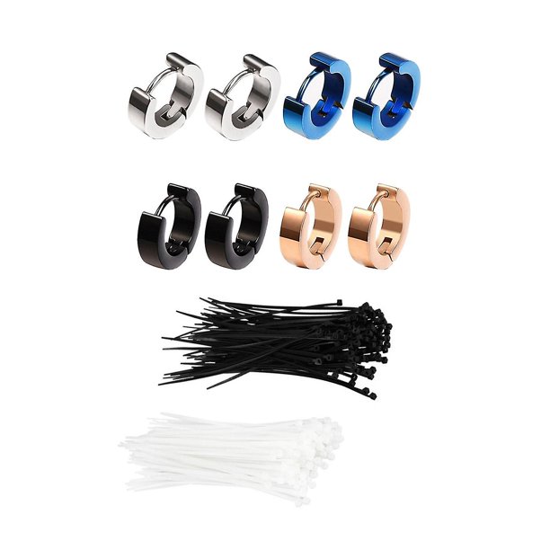 Bridas para cables de nailon de 6 pulgadas en blanco y negro, 200 piezas