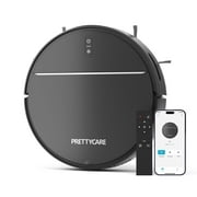 PrettyCare Robot Vacuum Cleaner with 2800Pa,Featured Carpet Boost,Tangle-Free,Ultra Slim,Self-Charging C1