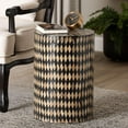 thumbnail image 6 of bali & pari Paulo Decorative End Table with Bamboo Diamond Pattern, 6 of 7