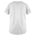 thumbnail image 3 of Hazbin Hotel Más Tamaño Impreso Scrub Uniforme de Trabajo Tops Para las mujeres V-cuello de Navidad Imprimir Manga Corta Diversión Camisetas Ropa de trabajo Camiseta con bolsillos Blanco/3XL, 3 of 3