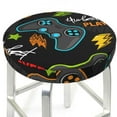thumbnail image 3 of Lsque Play Game3 Round Bar chair cushion covers Velvet Fabric Premium Comfort Protects from Scratches and Stains for 14-17 Inch Chair- 14 inch, 3 of 7