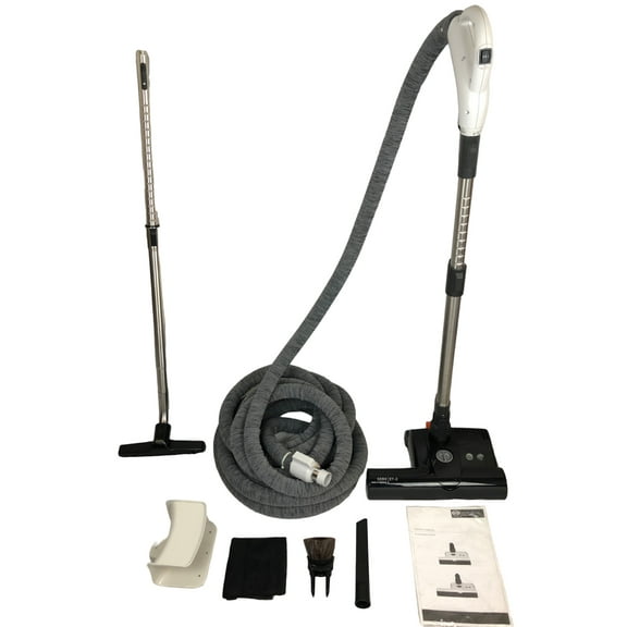 Central Vacuum 35 Ft Hose Accessory Kit Featuring Sebo Black ET-2 9251AM Electric Power Head