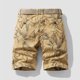 thumbnail image 3 of Mens Cargo Shorts Multi-Bolsillo Relajado Ajuste 97% Algodón 3% Spandex, Pantalones de Playa Casuales para Ropa de Dormir, Al Aire Libre Y Verano, 3 of 3