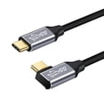 thumbnail image 1 of Cable de datos tipo C macho-hembra, cable de extensión de codo para base de expansión, cable de extensión con interruptor de carga rápida USB 3.1 Gen2, 1 of 4