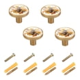 thumbnail image 4 of ALAZA Bee with Honey Cabinet Knobs Kitchen Drawers Knobs Door Dresser Round Pulls Knob Set of 4, 4 of 8