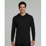 Real Essentials 3 Pack: Men's Dry Fit Wicking Long Sleeve Fishing Active Hoodie Pullover Sweatshirt (Big & Tall)