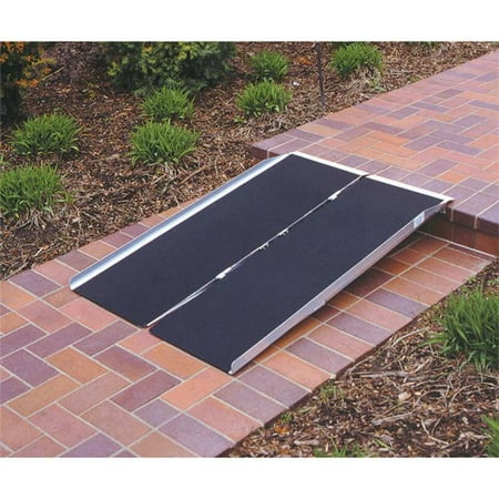 - 4-ft x 30-in Portable Singlefold Wheelchair Ramp 800 lb. Weight Capacity Maximum 8-in Rise