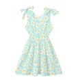 thumbnail image 5 of WhouRiu Girls Casual Fashion Graphic Dresses Sleeveless V Neck A Line Dress Kids Comfortable Cute Summer Everyday Sundress,7-8 Years, 5 of 5