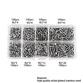 thumbnail image 2 of PENGXIANG 800Pcs M2 Cross Flat Head Self Tapping Screw Assortment Kit Wood Thread Nail, 2 of 3