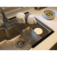 thumbnail image 1 of Roll Up Dish Drying Rack Over Sink Stainless Still Dishes Drainer Rack Multipurpose Kitchen Drying Rack Foldable Dryer Rack for RV and Camper by (17.8" L x 11.2" W), 1 of 7