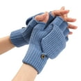 thumbnail image 3 of Xmyrz Warm Gloves For Women Winter Gloves Knit Convertible Fingerless Gloves Wool Gloves Thermal Gloves Ski Gloves Snow Gloves Men's Mittens, 3 of 6