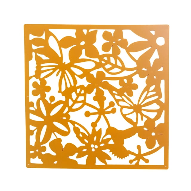 VONKY 4pcs/set Modern Hanging Divider Screens Panel For Any Décor Foldable Stylish Yellow Butterflies 5Set