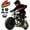 GREEN, variant on Gas Powered Mini Dirt Bike for Adult and Youth, 30Mph Off Road Dirt Bike Upgrade To A 4 Stroke Engine with 105cc Large Displacement, Weight Support Up To 165 Lbs ,BLACK