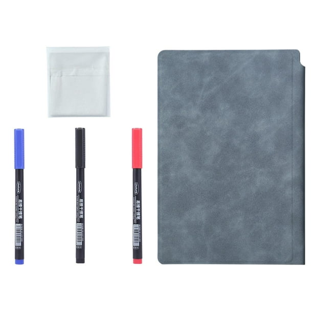 Cuaderno reutilizable, impermeable, agenda, bloc de notas, bloc de notas, cuaderno de escritorio Azul marino