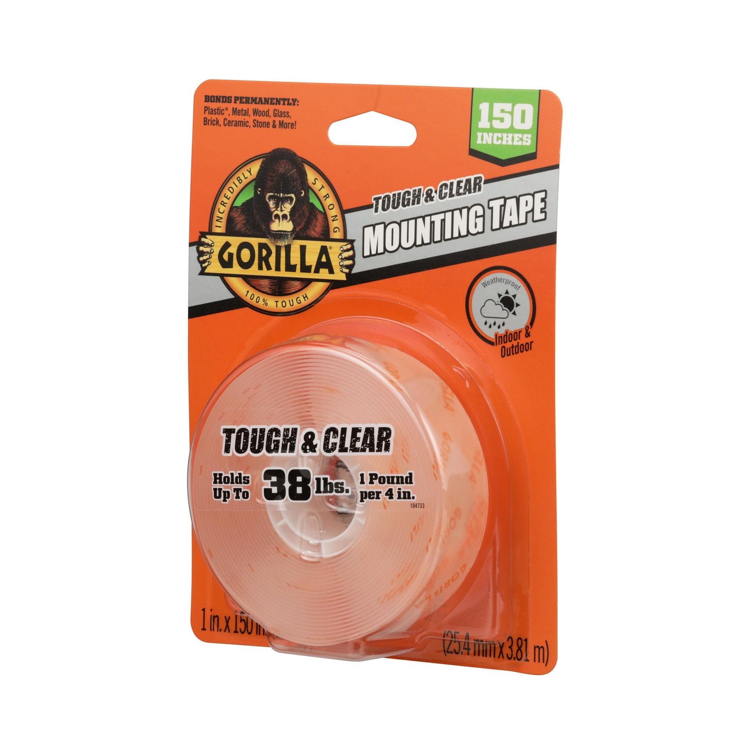 Tough & Clear Ruban adhésif XL 150 pouces