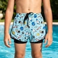 thumbnail image 2 of Shadoumai Swim Trunks Kids 5t 3d Funny Print Comfortable Shorts Fashion Baby Boy Swimsuit Boys Swim Shorts Swimsuits for Toddler Boys, 2 of 5