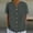 Grey Tops, variant on CUSTG Women Casual Shirts Summer Solid Color Ladies' Short Sleeve New Tops With A SmV Neck And Loose Buttons Birthday Blouse