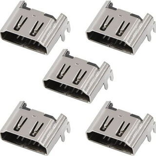 Aosai 2pcs HDMI Port Replacement for Sony Playstation 5 PS5 HDMI Display  Socket Connector Jack (Silver - 2 Pcs)